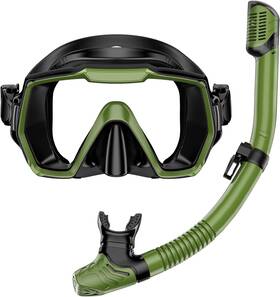 Honlanor 445044658627 Snorkel Set For Adults - Swim Mask And Dry Top Kit With Carry Bag
