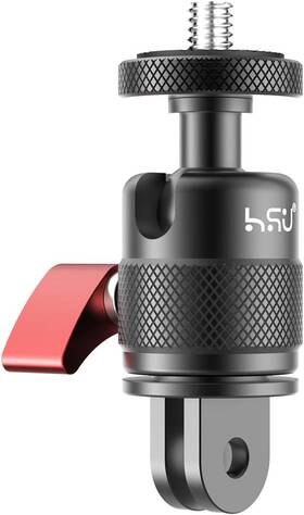 Hgp332 Hsu Vertical Mount For Gopro Aluminum 90 Degree Cold Shoe Direction Red