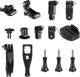 Hgp5613 Hsu Basic Adapter Grab Bag For Gopro - 13pcs Kit Including Quick Black