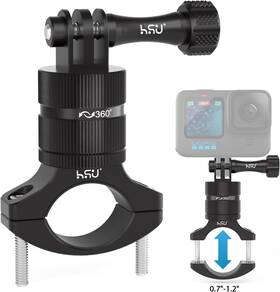 Hgp5614pbk Hsu Aluminum Mountain Bike Handlebar Mount For Gopro Hero Black