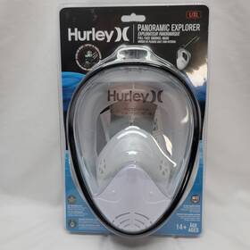 164204a1 Hurley 810061849964 Panoramic Explorer Full Face Snorkel Mask Unisex L/xl #164204a1