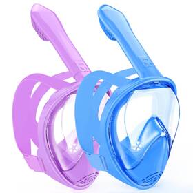 Hydiview 796288433301 Kids Snorkel Mask Full Face Snorkeling Gear For 2-14 With Camera Mount