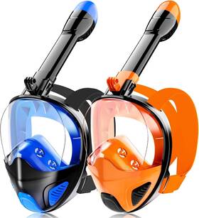 Hydroview 735851702949 Full Face Snorkel Mask For Adults Teen Snorkeling Gear With Detachable Camera M