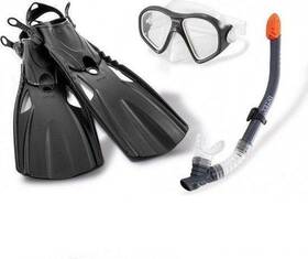 55657 Intex Reef Rider Snorkel Mask And Flippers Adults Diving Snorkelling Set
