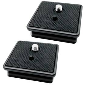 Ioualey Y-2p-41mm-camera- 2 Pack 41mm Tripod Quick Release Plate Camera Mounting Adapter Black