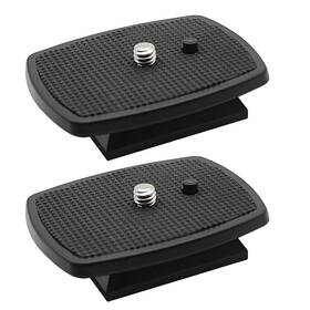 Y-2p-42mm-camera Ioualey Y-2p-42mm-camera- 2 Pcs 42mm Tripod Quick Release Plate Camera Mounting 42 Mm Black