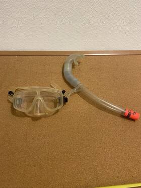 5180034 Ist Vintage Snorkel And Clearwater Tempered Glass Mask Set Usa Patent