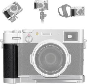 Hg-x100v-silver-yc-jwm Jjc Dedicated Metal Hand Grip L Bracket Anti-slid Holder For Fujifilm Silver