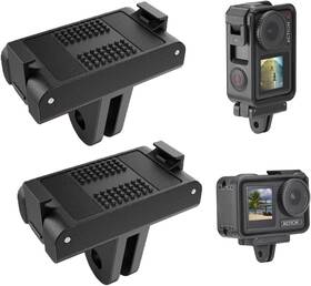 Lb1021 Joloeslos 2 Pack Magnetic Quick Release Adapter Mount Base For Dji Action 5 Pro Black