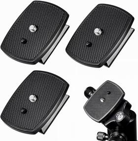 Ncczis1l Josojoou 684891 1 3pcs Universal 43x43mm Tripod Quick Release Plate Camera Mount