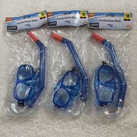 Junior 430001643485 Set Of 3 New Snorkel Swim Mask Blue Free Shipping