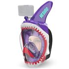 Junior Snorkel Mask Shark Purple Xs