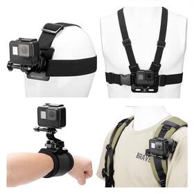 Sku.2289 K&f Concept Accessories Set For Gopro Hero 13/12/11/10/9/8/7/6/5/4/dji Osmo