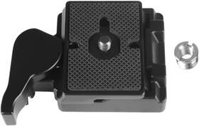 323qr Kagyoku Us Quick Release Plate Adapter - Metal Qr With 1/4 Inch And 3/8 Screws Black