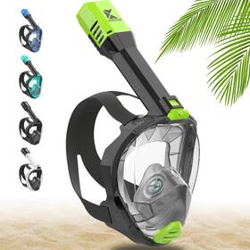 Khroom 260522826434 Full Face Snorkel Mask For Adults Unique Co2 Safe Valve System 3x Larger