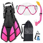 Kids Snorkeling Set Anti-leak Diving Mask Dry Top Snorkel Adjustable