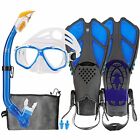 Kids Snorkeling Set With Fins Anti Leak Gear For
