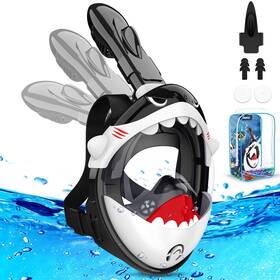 Kkdi 727309188818 Kids Snorkel Mask Full Face For 4-16 Foldable Snorkelin