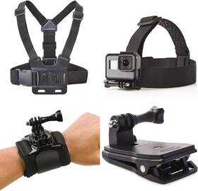 Zkq133 Kuanve 4 In 1 Universal Accessories Kit For Action Camera Chest Strap Harness