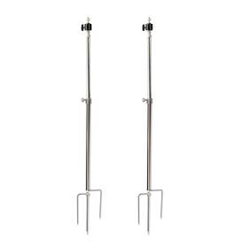 Kvms0007001 Kvmorze Trail Game Camera Ground Stake Mount Stainless Steel 360