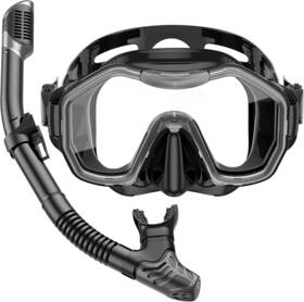 Kwambiri 313035270271 Snorkeling Gear Set For Adults And Kids Dry-top Snorkel 180 Panoramic Mask