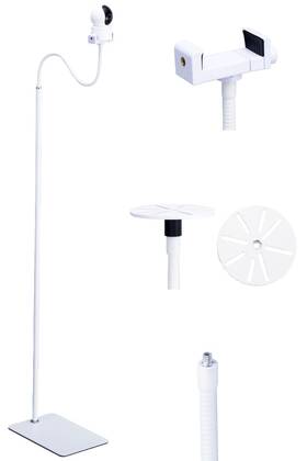 Scfs-w-80 Lamyheng 80 Inch -31 Tall White Floor Holder Stand Mount For Security