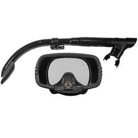 420528 Land & Sea And Stealth Executive Black Silicone Mask Snorkel Set