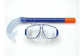 6103110543 Land & Sea And Rockpool Kids Twin Silitex Lens Mask Snorkel Set Blue