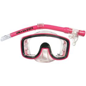 6103141100 Land & Sea And Lagoon Silitex Junior Mask Snorkel Set Pink
