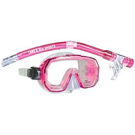 6103201100 Land & Sea And Kakadu Junior Silicone Mask Snorkel Set Pink