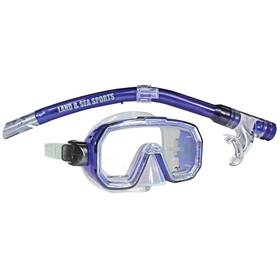 6103201553 Land & Sea And Kakadu Junior Silicone Mask Snorkel Set Cobalt