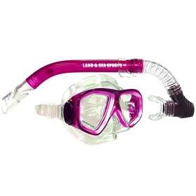 6103220100 Land & Sea And Tahiti Silitex Mask/snorkel Pink