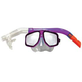 6103300620 Land & Sea And Atoll Silitex Mask Snorkel Set Purple