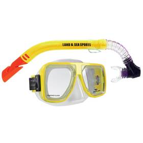 6103320320 Land & Sea And Bermuda Silicone Mask Snorkel Set Yellow 6103320320 Land & Sea And Bermuda Silicone Mask Snorkel Set Yellow