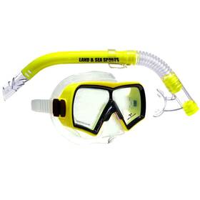 6103340390 Land & Sea And Hayman Silicone Mask Snorkel Set Yellow