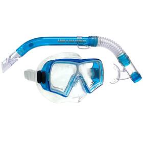 6103340521 Land & Sea And Hayman Silicone Mask Snorkel Set Transparent Blue