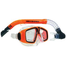 6103500230 Land & Sea And Daydream Silicone Mask Snorkel Set Orange