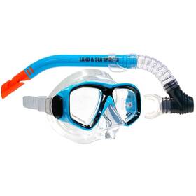 6103649520 Land & Sea And Clearwater Silicone Mask Snorkel Set Blue