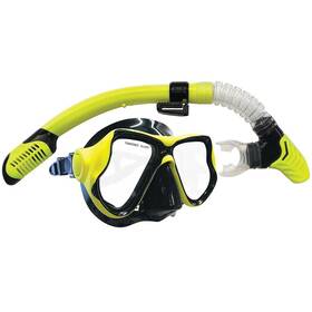 6103676330 Land & Sea And Ningaloo Black Silicone Mask Snorkel Set Yellow