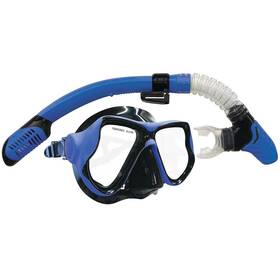 6103676530 Land & Sea And Ningaloo Black Silicone Mask Snorkel Set Blue