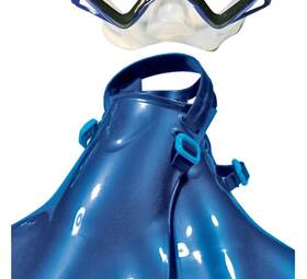 6116007530 Land & Sea And Palm Beach Kids Mask Snorkel Fin Set Blue