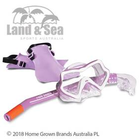 6116007630 Land & Sea Sports And Kids Mask Snorkel Fin Set Lilac