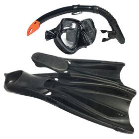 6116019859 Land & Sea Sports And Whitsunday Snorkel Set Black - Small