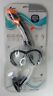 Di1315-90 Leader Adult Professional Swimming Mask And Snorkel Curacao Sr. Combo Black Gray