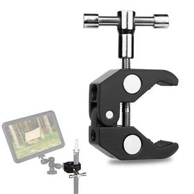 Smpj-0005-001 Linkwheres Super Clamp Pro Heavy-duty Aluminum Camera Mount With 1/4 Inch Black