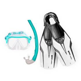 410757 Mares Adult Nateeva Keewee Snorkeling Gear Set Single-lens With Soft Elastic Strap E 410757 Mares Adult Nateeva Keewee Snorkeling Gear Set Single-lens With Soft Elastic Strap E