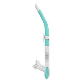 481055whasa Mares Ergo Flex Snorkel Dive Scuba Free Diving White/aqua