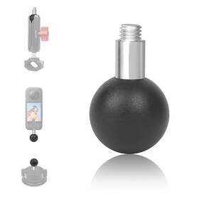 Mr73004 Mechrig Mr73004#rx 1 Inch Ball Mount Adapter With 1/4 -20 Threaded Aluminum Black