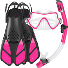 Mifanstech Snorkeling Gear For Adults Snorkel Set Anti-fog Anti-leak Panoramic