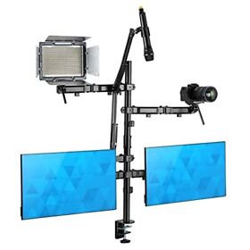 Mount-it All In One Live Streaming Equipment 5 Arm Desk Mount